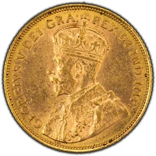 1912 Canada $5 Gold Coin