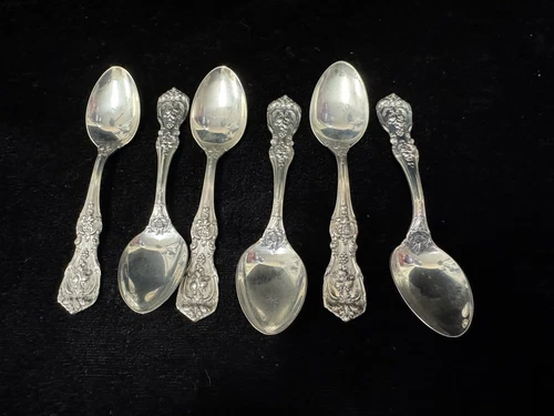 (6) Reed & Barton 4.25 'FRANCIS I' Sterling DEMITASSE SPOONS - Multiples