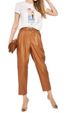 Pinko Raphaela Pantalone In Brown Size 42 Or US 6