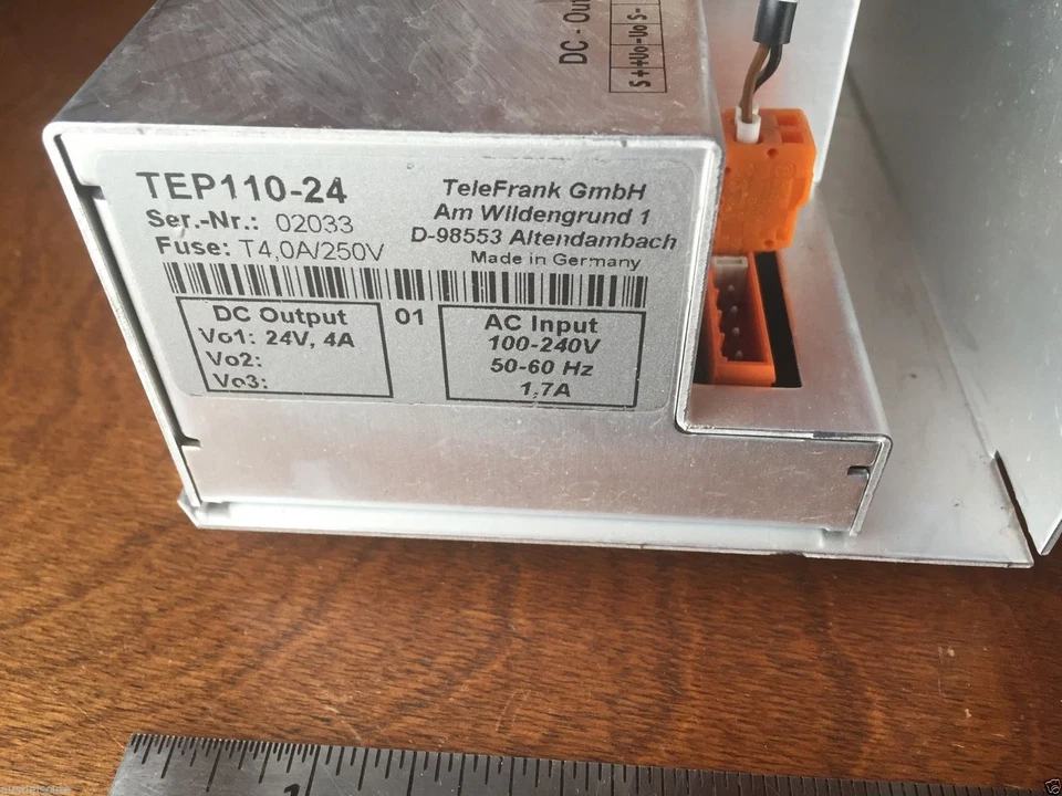 Convertidor de fuente de alimentación TeleFrank AC-DC TEP110-24 24VDC 4A hecho en Alemania 02033 Foto 4 de 4