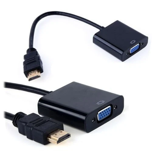 HDMI TO VGA MONITOR CABLE COMPUTER TV CORD 15-PIN 1080P PC - Image 2 of 4