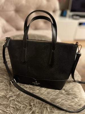 Kate Spade New York Umhängetasche, Schwarz, Echtes Leder