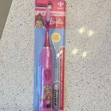Brush Buddies Barbie Sonic Electric Toothbrush Soft Bristles Pink Battery