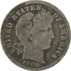 1900 O Barber Silver Dime AG About Good 10c Coin Collectible SKU:CP717