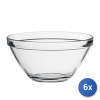6X Stapelbare Glasbecher Pompei 20 Cm Bormioli Rocco