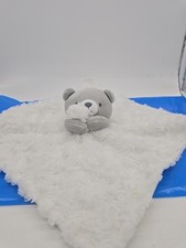 Just One You Bear Security Blanket Baby Lovey White Gray Clouds Carters 67970