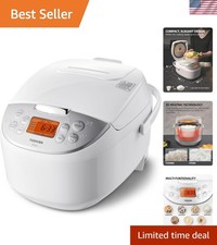 Japanese 6-Cup Fuzzy Logic Rice Cooker with 7...