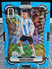 2026 Prizm World Cup - Thiago Almada 11 Fluorescent Blue Wave Prizm 225 