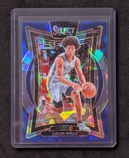 2024-25 Panini Select Jaylen Wells Concourse Blue Cracked Ice RC #79 Grizzlies