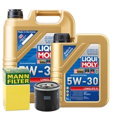 Motoröl 5W30 LIQUI MOLY Longlife Iii 6L +MANN Ölfilter