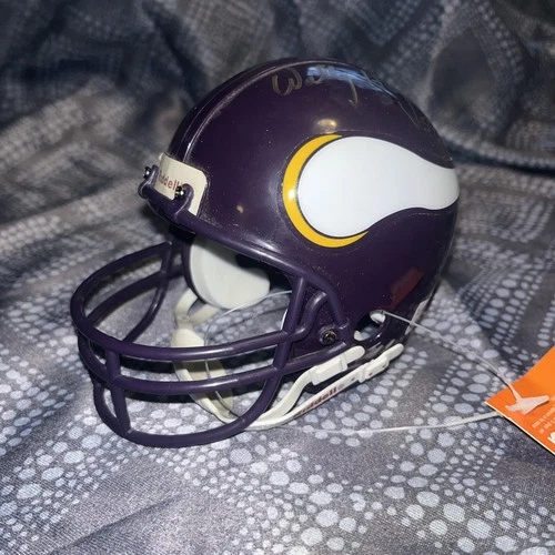 NFL MINNESOTA VIKINGS WALLY HILGENBERG SIGNED MINI HELMET