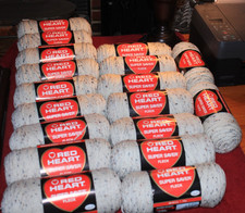 RED HEART SUPER SAVER 4313 Aran Fleck Yarn Lot of 18