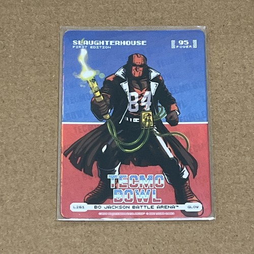 Bo Jackson Battle Arena TECMO BOWL BOBA Slaughterhouse Logofoil Glow SP L261