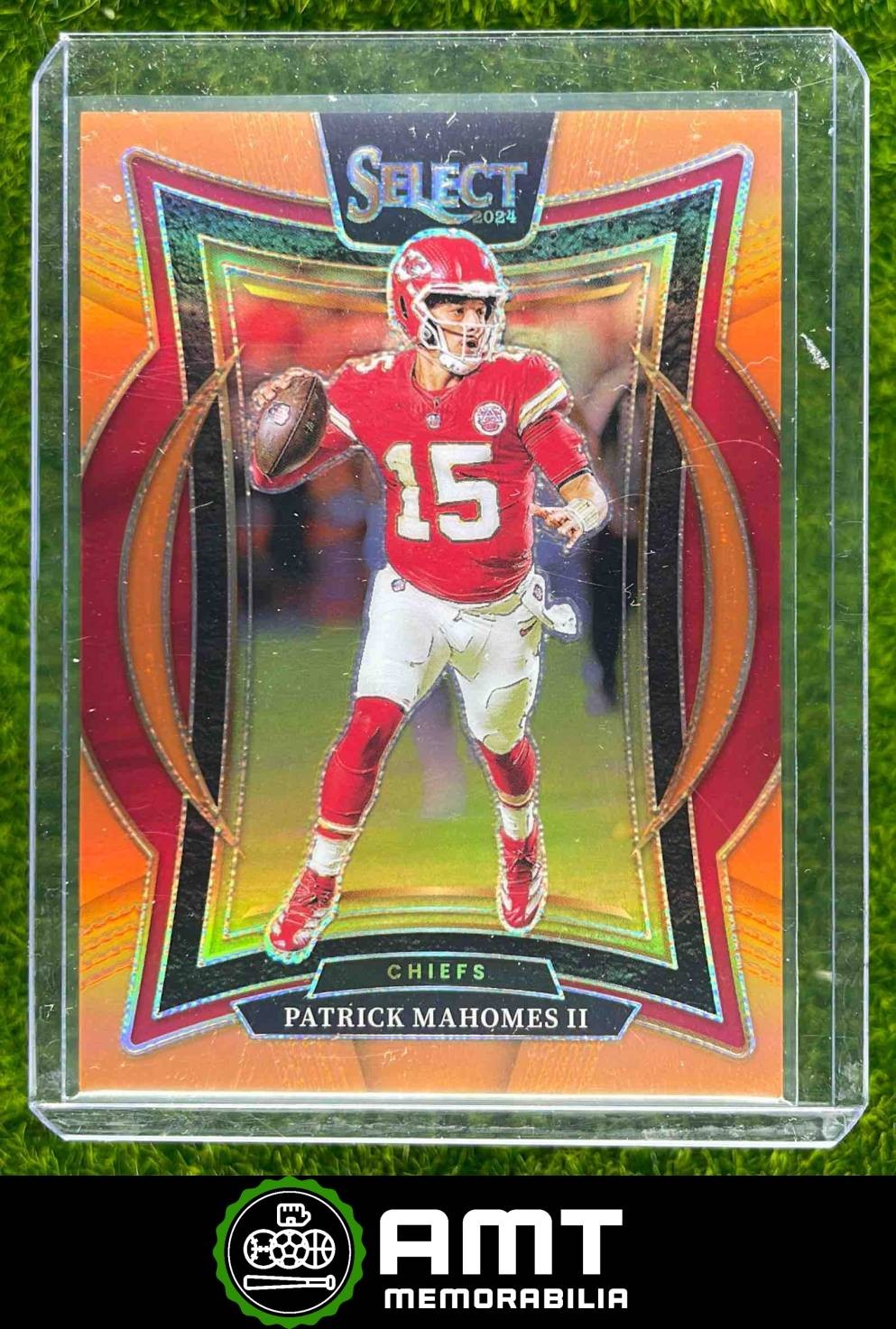 2024 Panini Select Patrick Mahomes II Concourse Orange Prizm 21/49 Chiefs