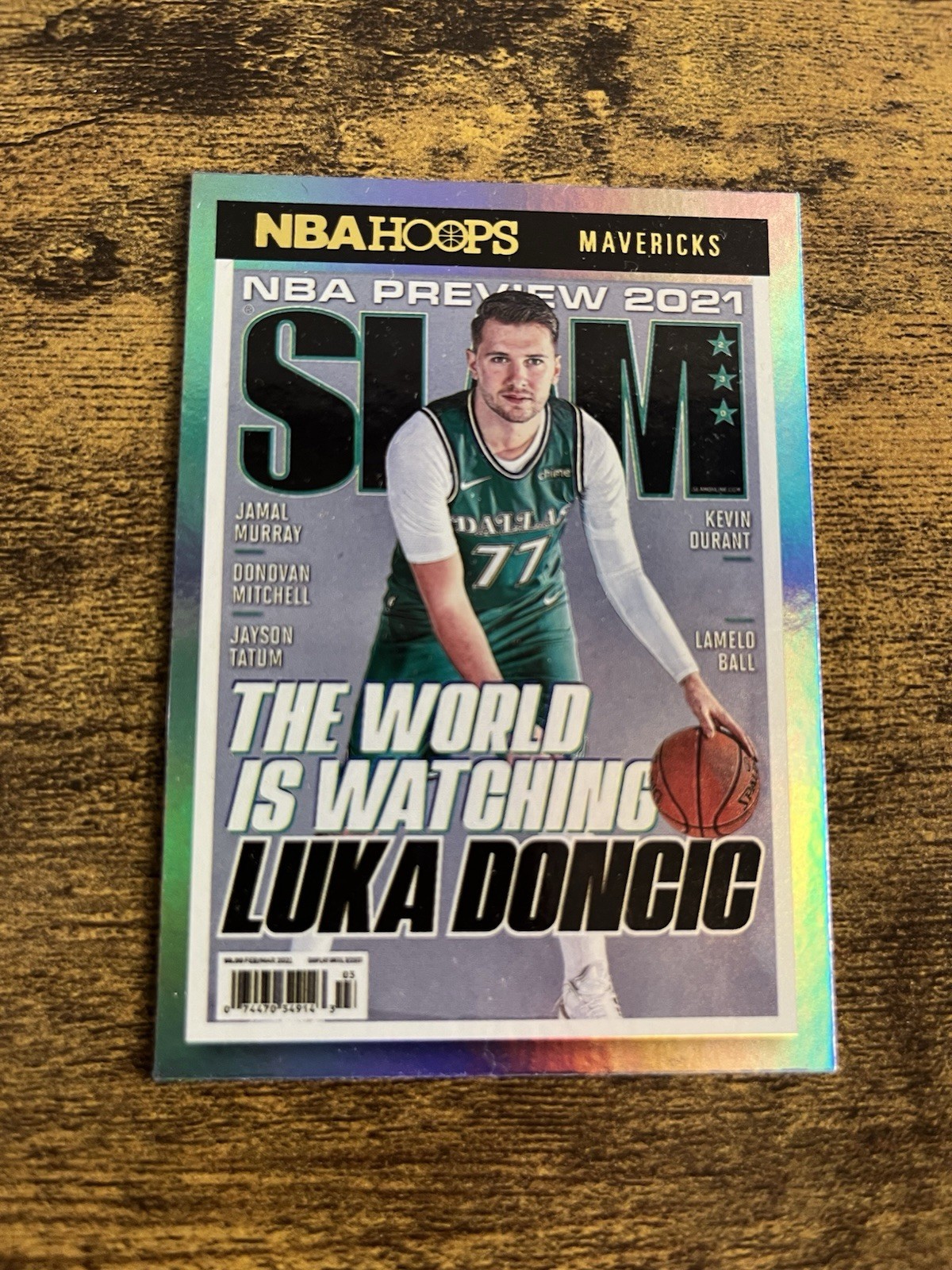 2021 Luka Doncic Panini NBA Hoops SLAM Insert Holo Card #230