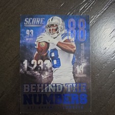 2014 Score Behind The Numbers Green #BN14 Dez Bryant Cowboys