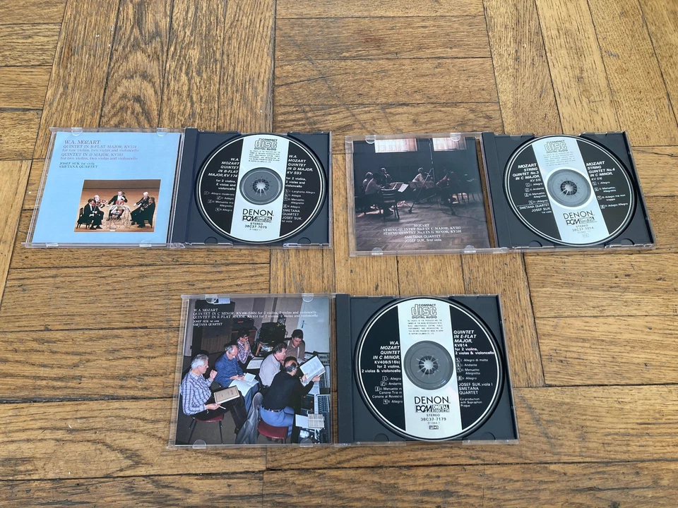 Mozart: Quintets 3 CD Lot Smetana Quartet and Josef Suk KV 406, 614, 515, 516, - Image 2 of 4