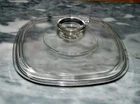 Vintage Pyrex Corning Ware A-9-C Clear Glass Square Casserole Replacement Lid