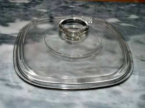 Vintage Pyrex Corning Ware A-9-C Clear Glass Square Casserole Replacement Lid