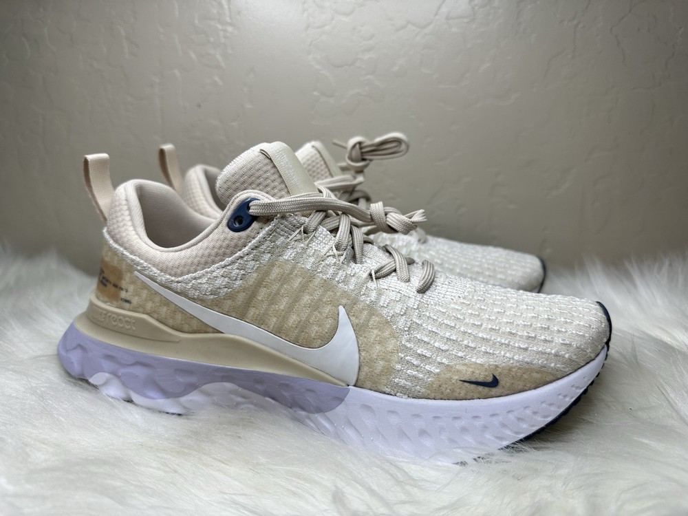 Size 7.5W Nike React Infinity Run Oatmeal White Oxygen DZ3016-101 Running Shoes
