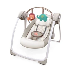 Ingenuity Soothe 'N Delight 6-Speed Portable Baby Swing with Music - Cozy Kingd