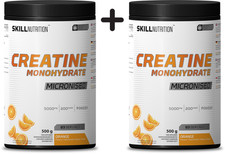 2 x Skill Nutrition Micronised Creatine Monohydrate, Orange - (38,99 EUR/kg)