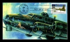 DR JIM STAMPS US COVER WWII P-51S ESCORT B-17S ON BOMBING RAIDS FDC HAND MADE