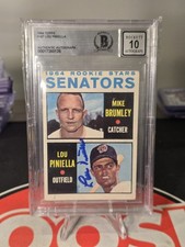 1964 Topps - 1964 Rookie Stars Lou Piniella, Mike Brumley #167 (RC) BGS 10 Auto