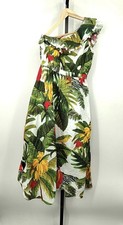 Farm Rio Women White Cocoa Forest One Shoulder Dress XS