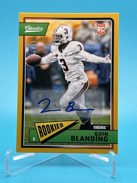2018 Classics Significant Signatures Gold /49 Quin Blanding #264 Rookie Auto RC