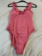 Pink Ruffle One Piece Swimsuit Sz. Large