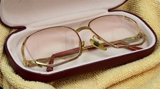 Vintage CHRISTIAN DIOR Logo Oversized Ladies Eyeglasses 55-16-130 w/Case