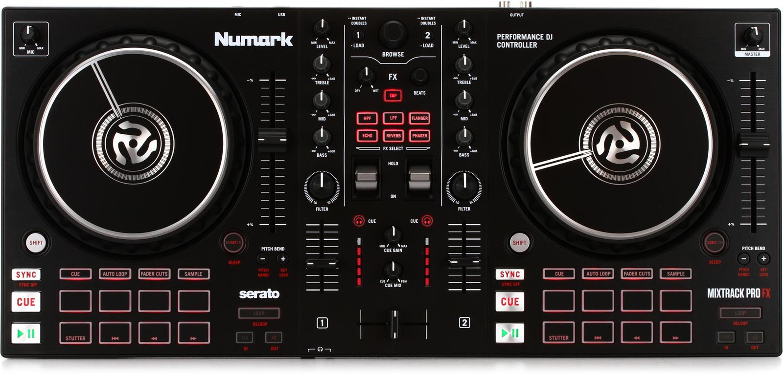 Numark Mixtrack Pro FX 2-канальный DJ-контроллер