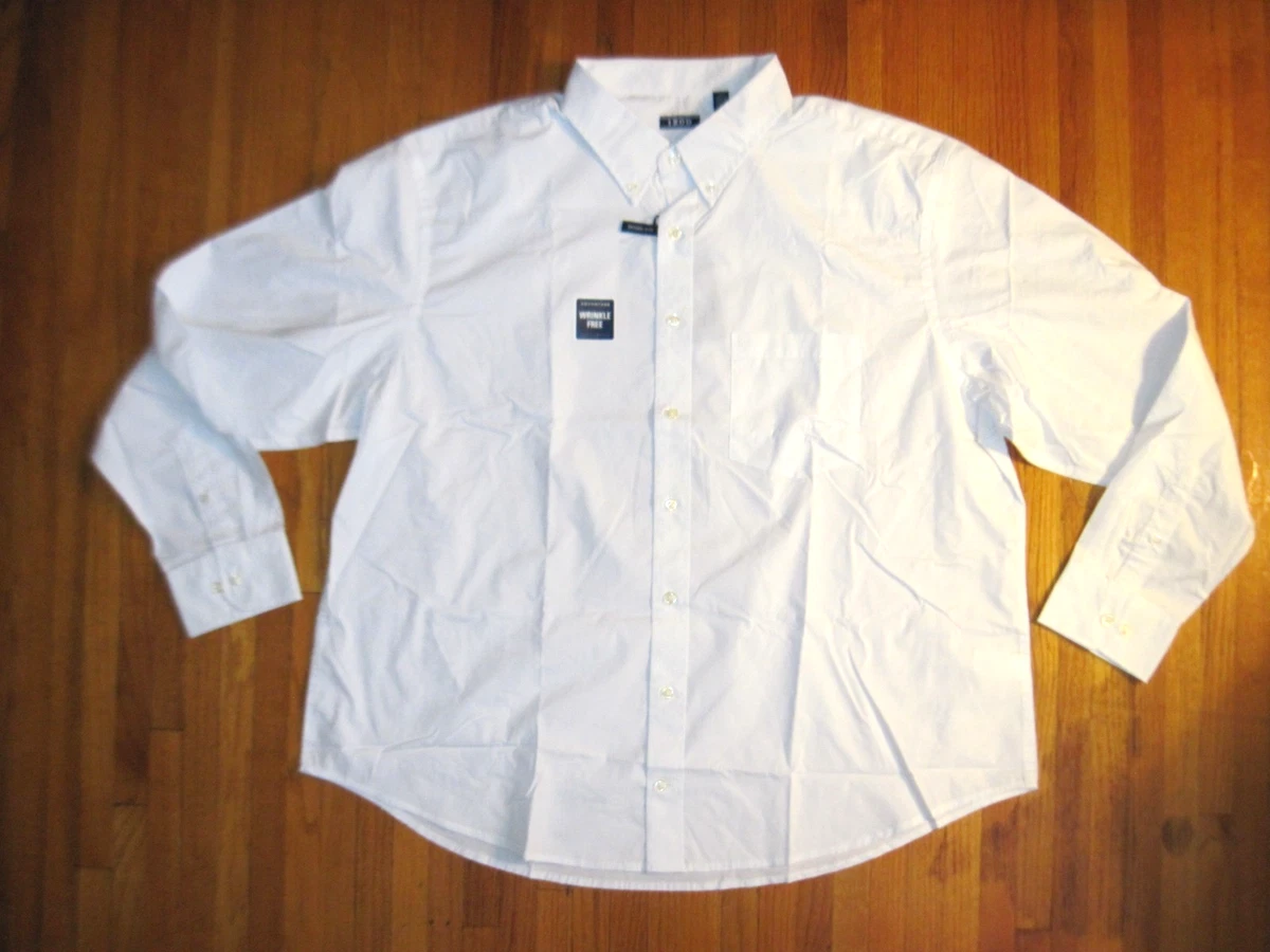 izod 2xlt dress shirts BIG & TALL LUXURY SPORT L/S BUTTON-DOWN SHIRT