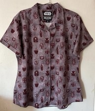 RSVLTS Star Wars Mandalorian "METAL HEADS" KUNUFLEX Short Sleeve Shirt  Wmns XL