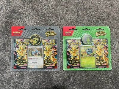 Pokemon TCG Ascended Heroes 2 Pack Blister Set Larry's Komala & Erika's Tangela 