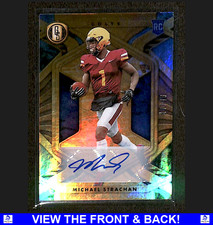Michael Strachan 2021 Gold Standard Rookies /49 Blue Auto RC INDY Colts 192