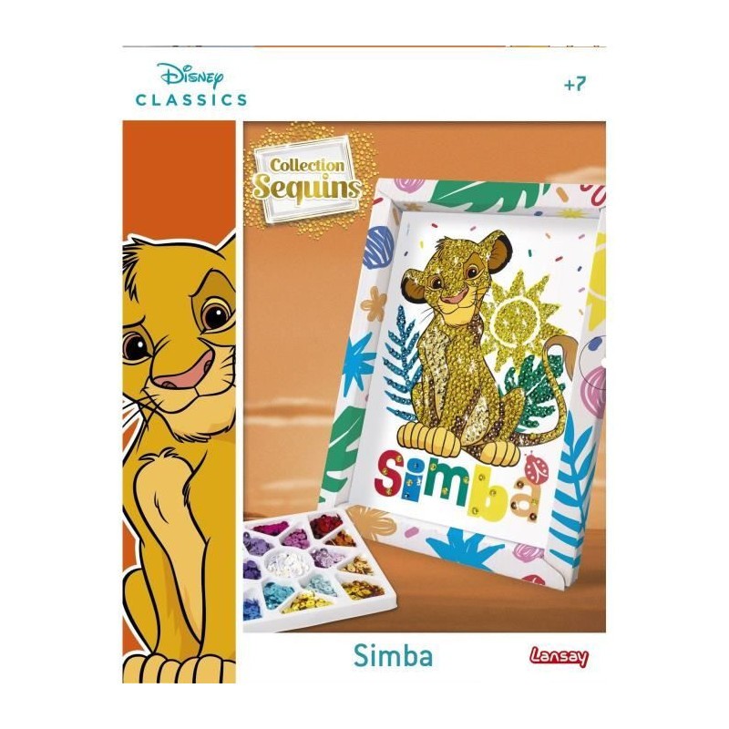 Jeu de création sequins Le Roi Lion Lansay idée cadeau anniversaire fille et garçon