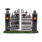 Dept 56 SPOOKY WROUGHT IRON GATE Halloween Village Accessory 4047599 NEW IN BOX