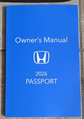 5pc Set Genuine OEM 2026 Honda Passport Owners Manual w Supplemental Info & Case - Bild 2 von 8