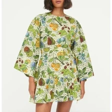 Rhode Women's Highland Orland White Long Sleeve Aeres Mini Dress Size Medium