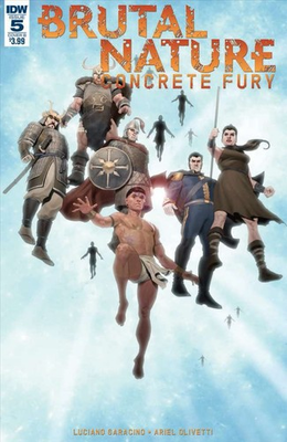 #ad Brutal Nature: Concrete Fury #5B VF; IDW Ariel Olivetti Sub Variant w BagBo $3.98