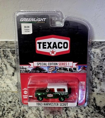 GREENLIGHT 1 64 TEXACO SERIES 1 1963 Harvester Scout Green Machine Chase