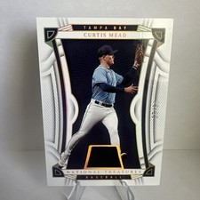 2023 Panini National Treasures Curtis Mead Relic Holo Gold 9/25 #43 Rays