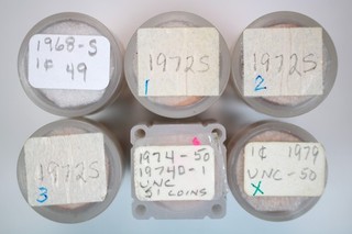 6 Uncirc Rolls 1968 S 1972 S 1974 P 1979 P Lincoln Copper Cent READ Description
