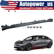 Left Driver Side Rocker Molding for Tesla Model 3 2017-2023 1089828-00-E