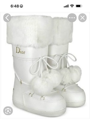 DIOR white moon boots 