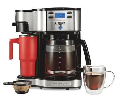 Hamilton Beach 2-Way12 Cup Programmable Drip Coffee Maker & Single Serve Machine