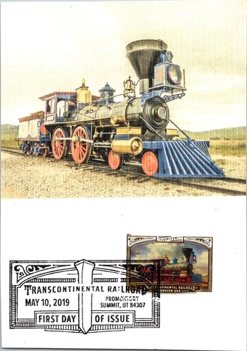 Dr Jim Stamps Maximum Card Transcontinental Railroad Forever Jupiter Fdc