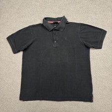 Hurley Polo Shirt Men's Size L Black Short Sleeve Knit Collared Skateboarding